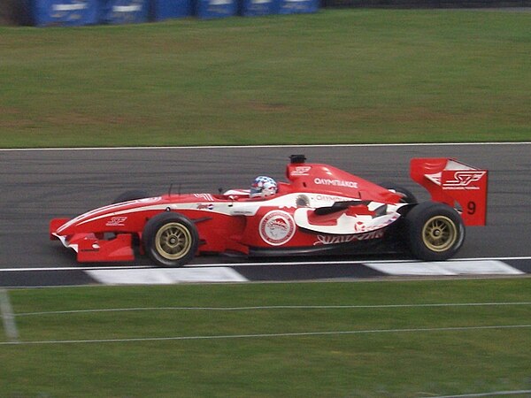 Kasper Andersen in the Olympiacos car