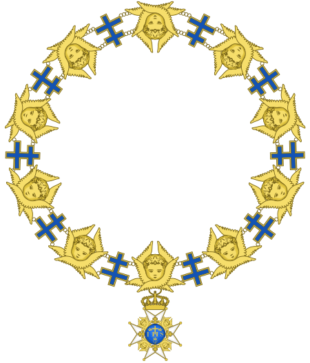 ไฟล์:Order of the Seraphim in heraldry.svg