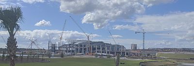 Orlando International Airport Intermodal Terminal under construction (2017) Orlando Intermodal Terminal (32131228171).jpg