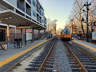 <span class="mw-page-title-main">Central Avenue station (MBTA)</span> Light rail station in Milton, Massachusetts, US