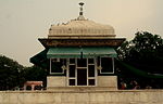 The enclosure and Grave of Mian Natha and his goat in the General Graveyard of Mian Mir Outside of the grave.JPG