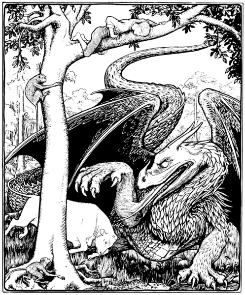 File:Page facing 174 illustration in More English Fairy Tales.png