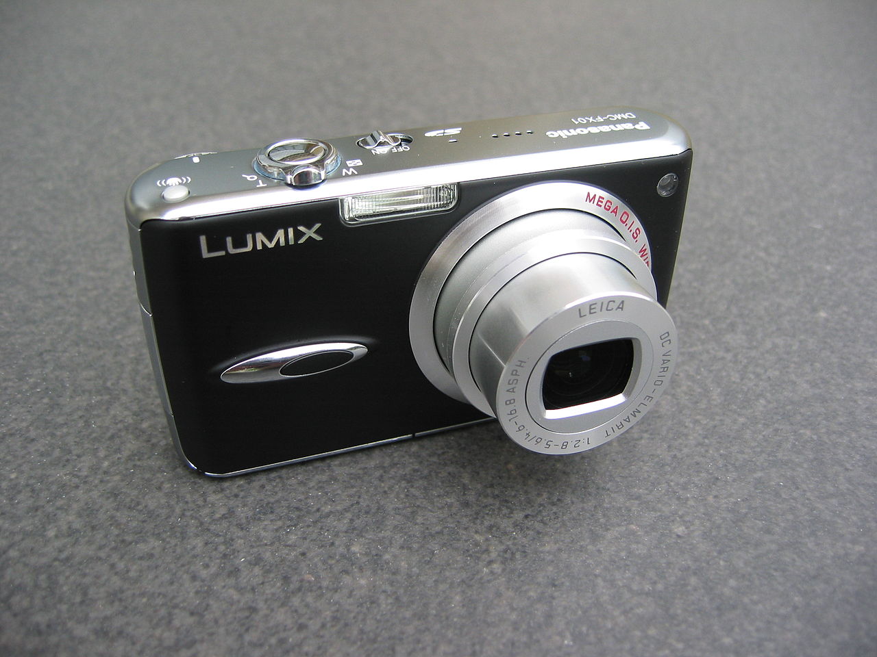 File:Panasonic Lumix DMC-FX01 black (front).jpg - Wikimedia Commons