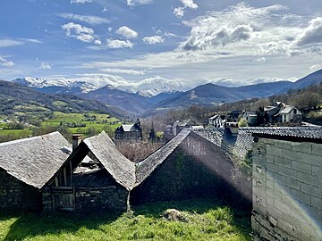 Panoramo videbla de Arrout, Ariège, Francio, Marqnt98