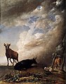 „Gyvuliai audringame peizaže“ (1647, Nacionalinė Londono galerija)