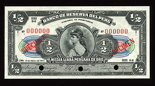 <span class="mw-page-title-main">Peruvian libra</span> Former currency of Peru