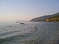 La spiaggia del campeggio Gradište (Macedonia del Nord)