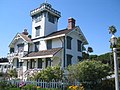 Point Fermin Lighthouse, built in the 19th century, functioned as one of the harbor's two principal lighthouses.