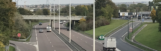 Pont reliant le giratoire Maurice Gaberthon au giratoire sans nom