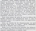 Article vantant les attraits touristiques de Porspoder (octobre 1925).