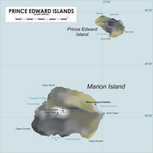 Map of Prince Edward Islands