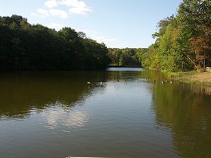 One of the lakes, created for the harvesting of ice