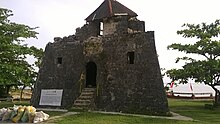 Punta Cruz Watchtower after the 2013 Bohol earthquake Punta Cruz watchtower, Maribojoc Bohol post-2013 earthquake 01.jpg