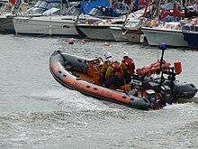 Atlantic 75 B-704 during a demonstration in 2009 RNLI Lifeboat Demonstration B704.jpg