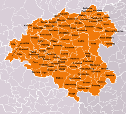 Municipalities of Rakovník District