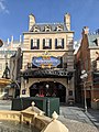 Large box in Go Away Green in front of Remy's Ratatouille Adventure