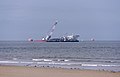 2014-11-11 Dredgers working off the coast of Redcar.