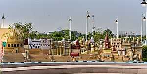 Replica of varanasi ghats at varanasi airport