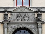 Portalen till Residenset i Göteborg höggs i gotländsk sandsten i Stockholm 1648-1650.