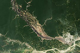 Oct 18 (4): Parched Rio Negro near the city of Manaus on October 3, 2023