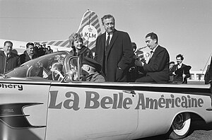 Robert Dhery, de Franse regisseur van de film La Belle Americaine met echtgeno, Bestanddeelnr 913-5524.jpg