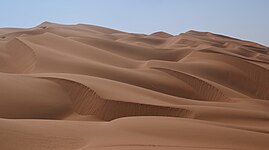 dune (Q25391) in the Rub' al Khali (Q229269) ("Empty quarter") of Saudi Arabia (Q851)