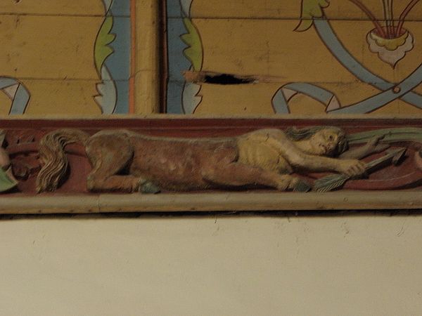 A medieval Sagittarius found in the Church of Notre-Dame, Sablières, France