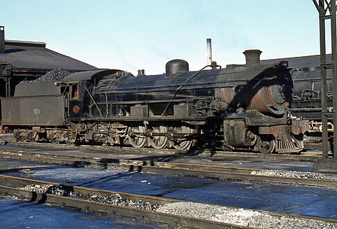 NBL-built no. 1499 with a modified Type MP1 tender, Sydenham, 16 April 1979