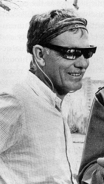 Director Sam Peckinpah on the set of The Wild Bunch (1969)
