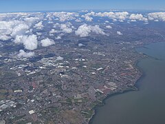 Santa Rosa, Biñan, San Pedro from air