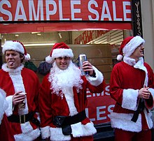 Revelers in New York City in 2008 Santa Sale.jpg