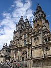 Buitenkant van de kathedraal van Santiago de Compostela