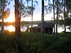 Lakeside smoke sauna in Kannonkoski, Central Finland