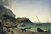 Щедрін Сільвестр Феодосійович, «Велика гавань острова Капрі», 1828