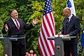 Janša in ameriški državni sekretar Pompeo (Bled, 2020)