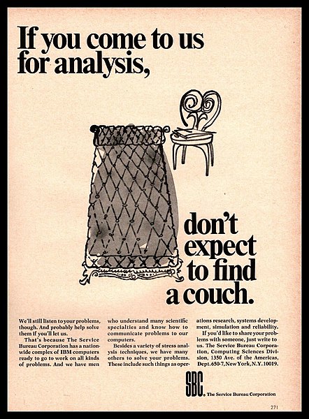 File:Service Bureau Corporation "Don't expect to find a couch" print advertisement 1967.jpg