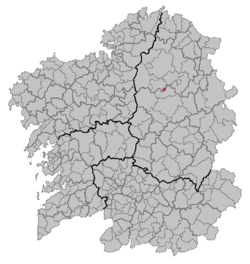 Galiçya'daki Rábade'nin durumu