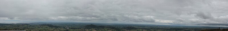 360 deg panorama of Ireland over Slieve Gullion