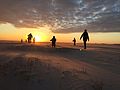 Sonnenuntergang auf dem Kniepsand