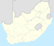 Беноні. Карта розташування: Південно-Африканська Республіка