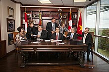 Keller Williams Realty franchise signing in South Africa in 2012. SouthernAfricaSigning.jpg