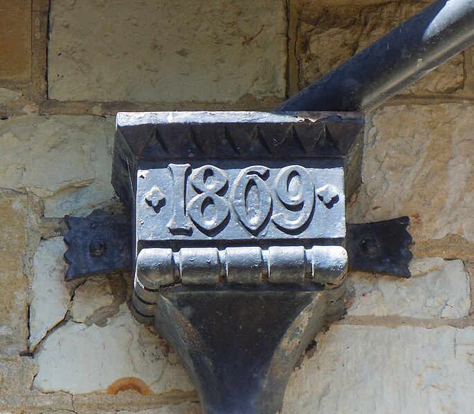 File:St James's Church, Church Lane, Rowledge (May 2015) (Rainwater Head).JPG