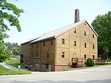 The brewery sat in what is now the parking lot for the Archabbey's gristmill.