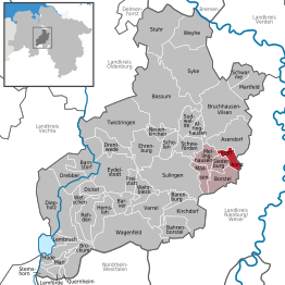 Kaart van Staffhorst