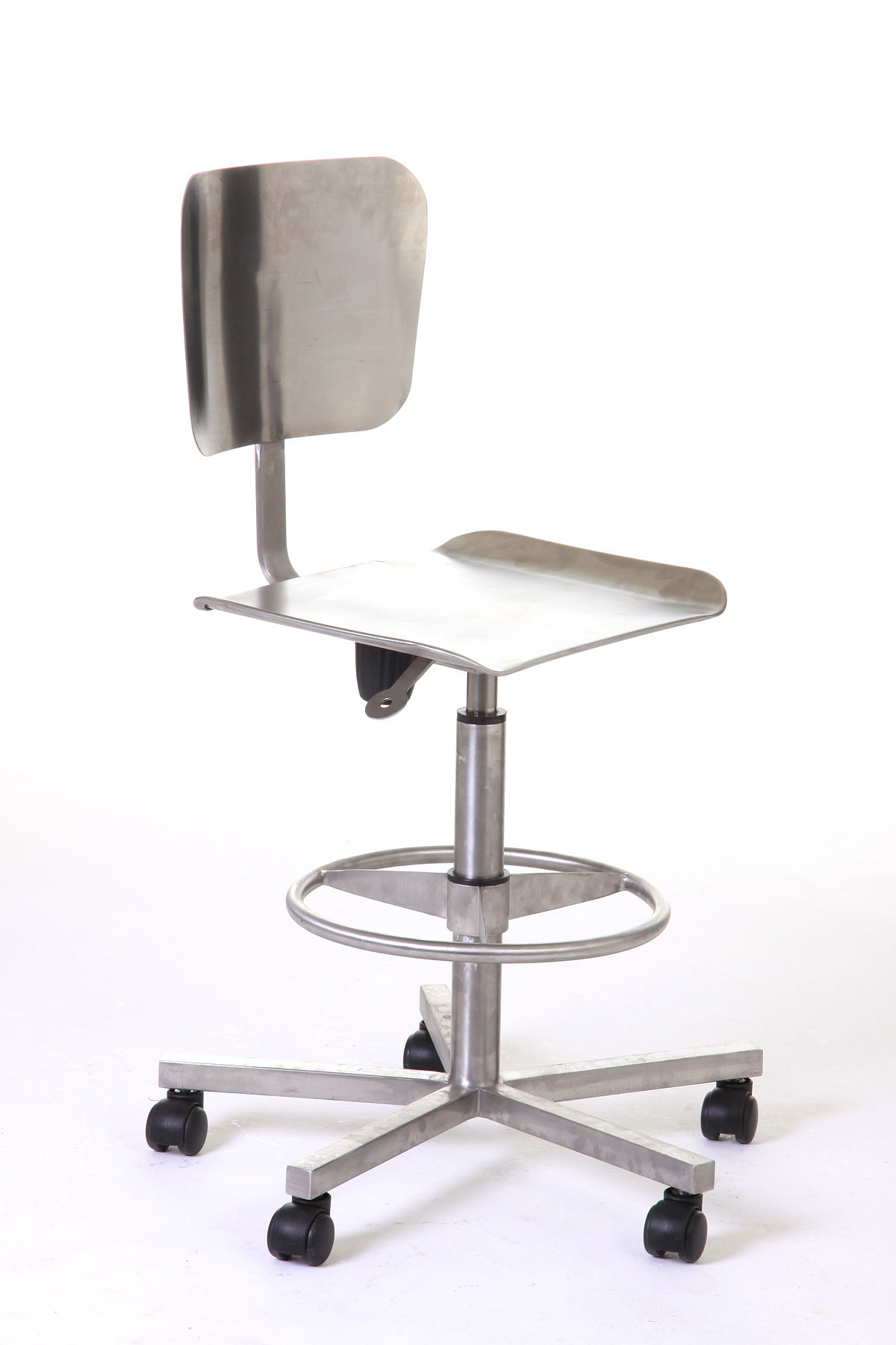 Filestainless Steel Laboratory Pneumatic Chair With Wheelsjpg Wikimedia Commons
