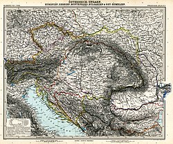 Austria-Hungary between 1878 and 1914 at its greatest exent (Stielers Handatlas)