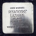 image=File:Stolperstein Weener Hauptstraße 31 Rosa Lazarus.jpg