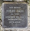 Stolperstein Wullenweberstr 4 (Moabi) Philipp Cahn.jpg
