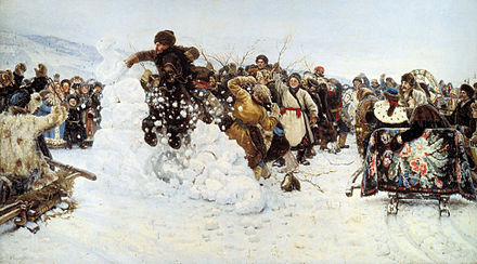 Русский художник 4. Василий Иванович Суриков. «Взятие снежного городка», 1891. Суриков взятие снежного городка. Суриков взятие снежного городка картина. Василия Сурикова «взятие снежного городка».