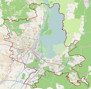 Mapa konturowa Szczecina